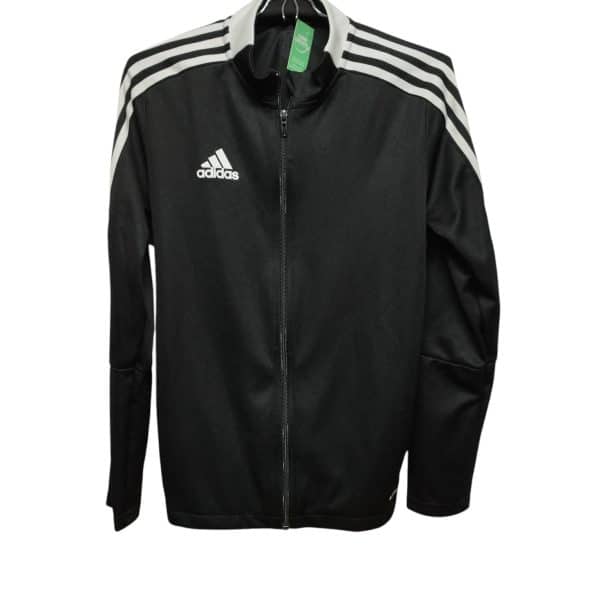 CAMPERA DEPORTIVA NEGRO BLANCO ADIDAS T 13-14