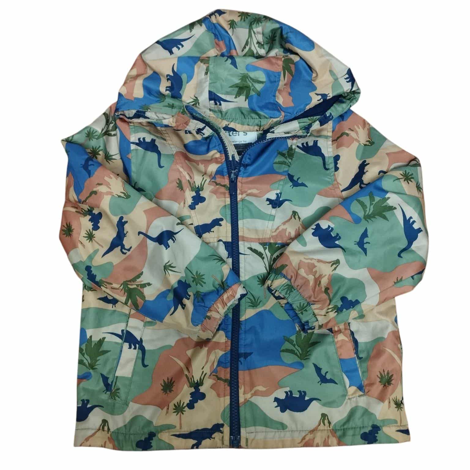 CAMPERA BEIGE DINOS DE COLORES INT POLAR CARTERS T6 INT RAYADO