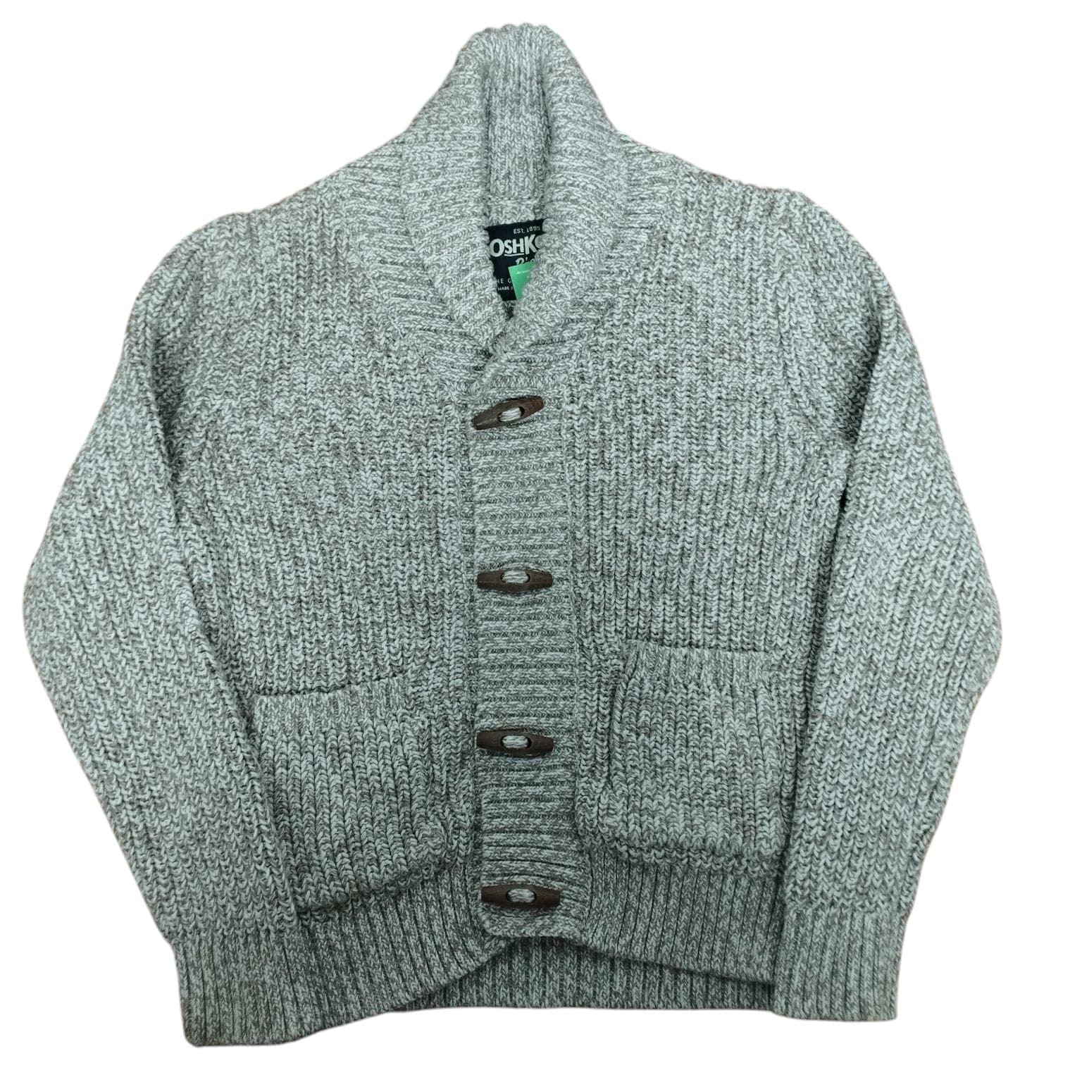 SACO LANA MARRON BCO CUELLO BOLSILLOS BOTONES MADERA OSHKOSH T 5