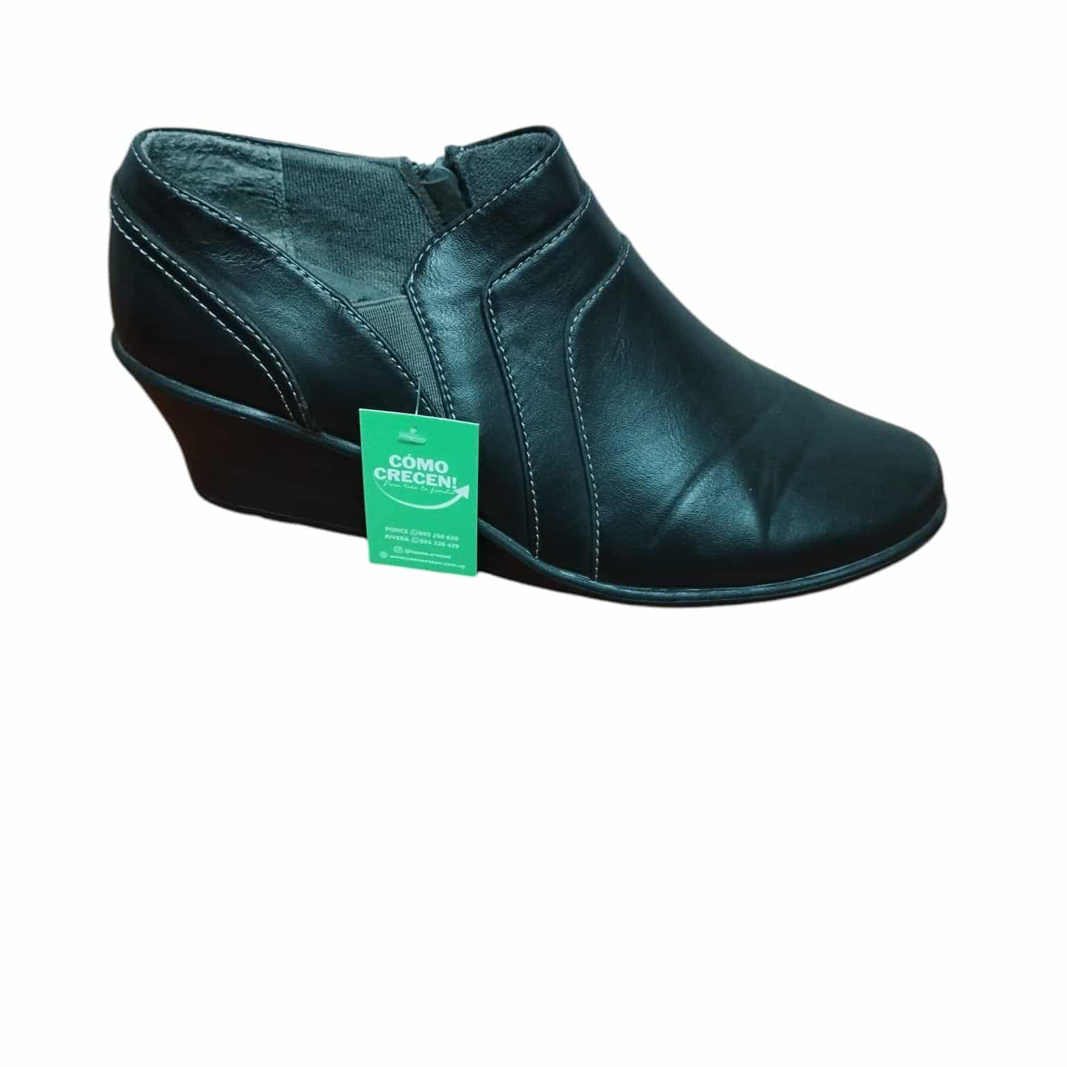 BOTIN NEGRO TACO CORRIDO CIERRE  T 38 APR