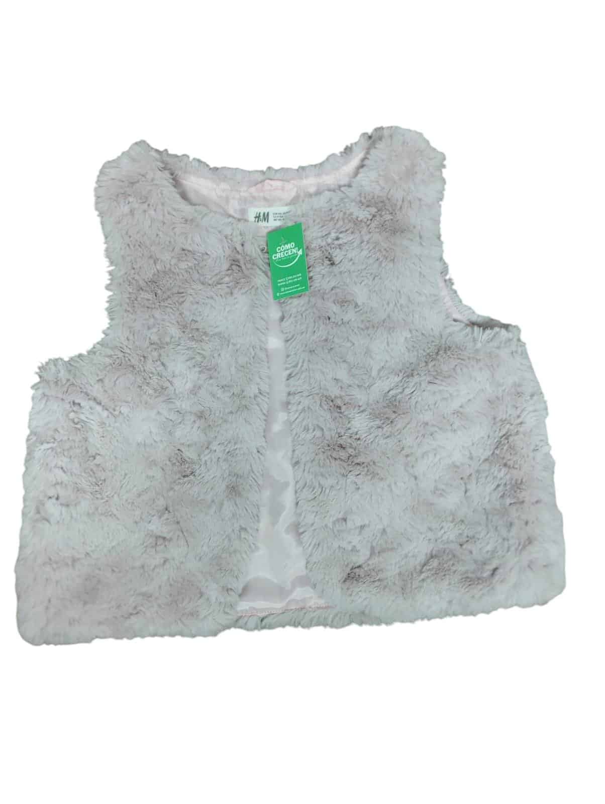 CHALECO PELUDITO ROSADO H&M T 9-10