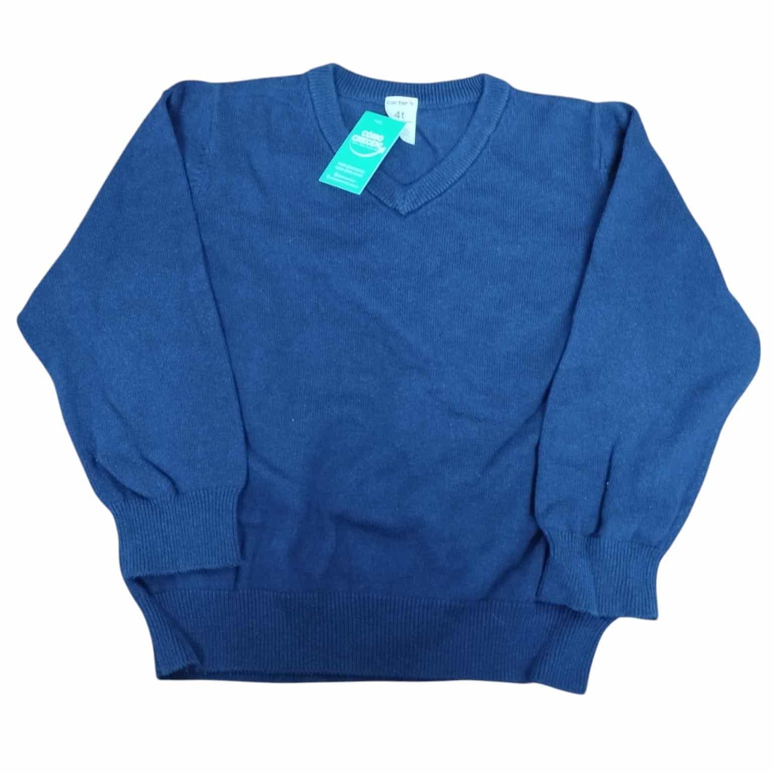 BUZO AZUL ESCOTE EN V CARTERS T 4 GT