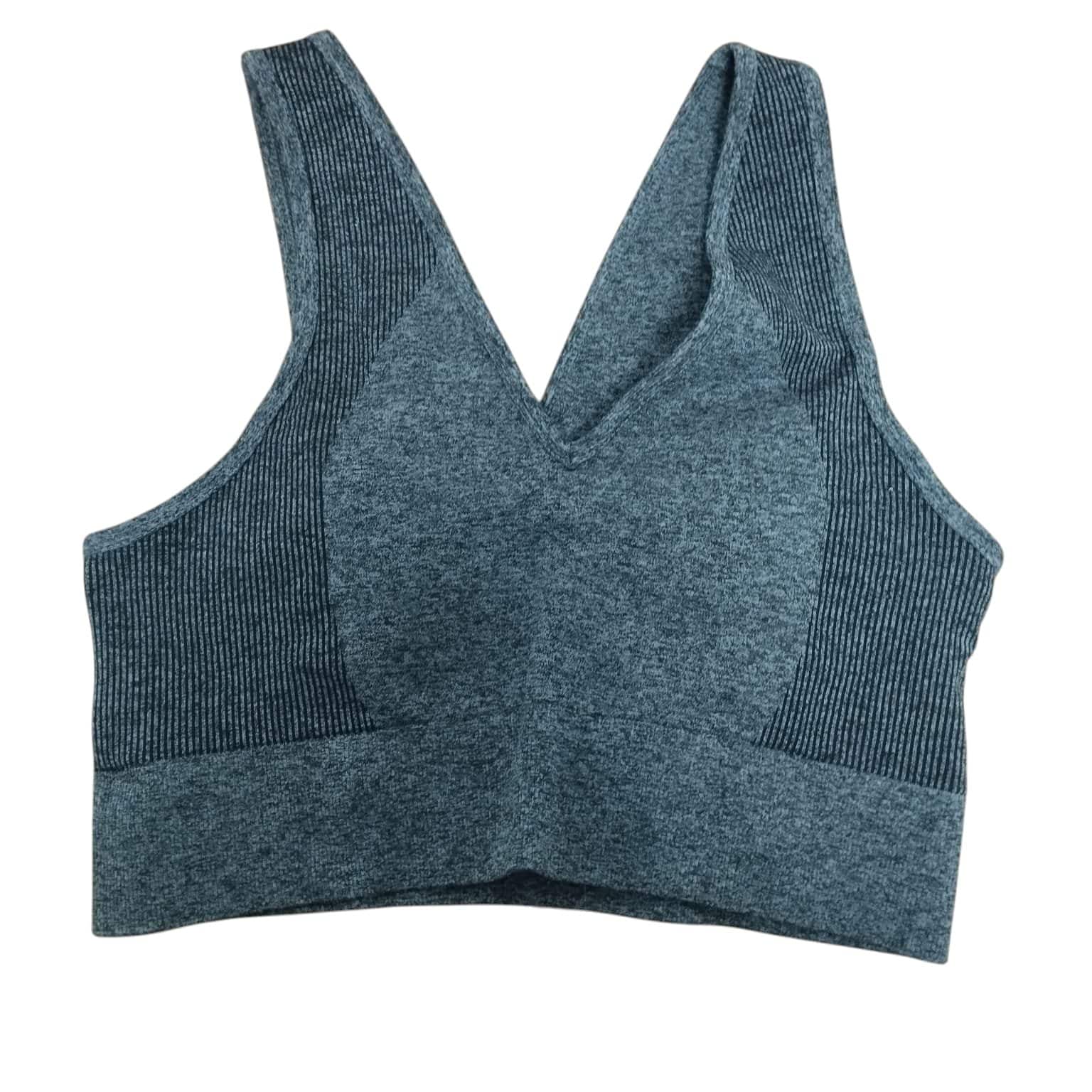 TOP DEPORTIVO GRIS NEGRO H&M T M
