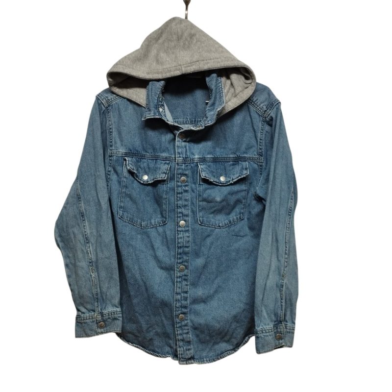 SOBRECAMISA JEAN CAPUCHA ALG GRIS ZARA T 13-14
