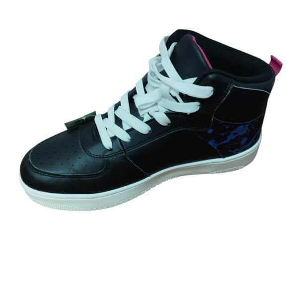 CHAMPIONES BOTA CUERINA NEGRO AZUL FUCSIA NARUTO PRIMARK T 38 - Imagen 3