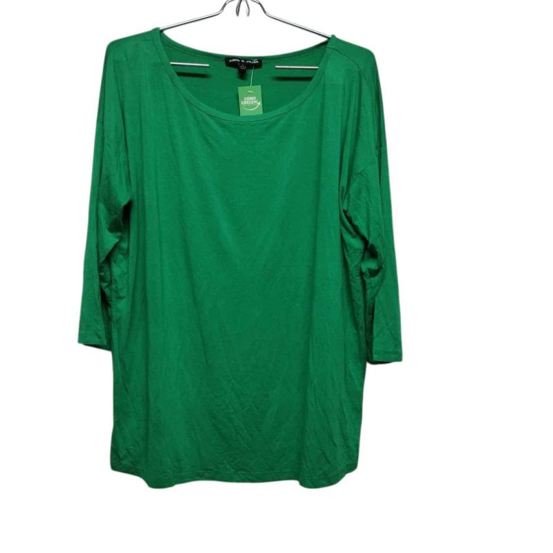 REMERA ALG VERDE M/LARGA CABLE & CAUGE T L