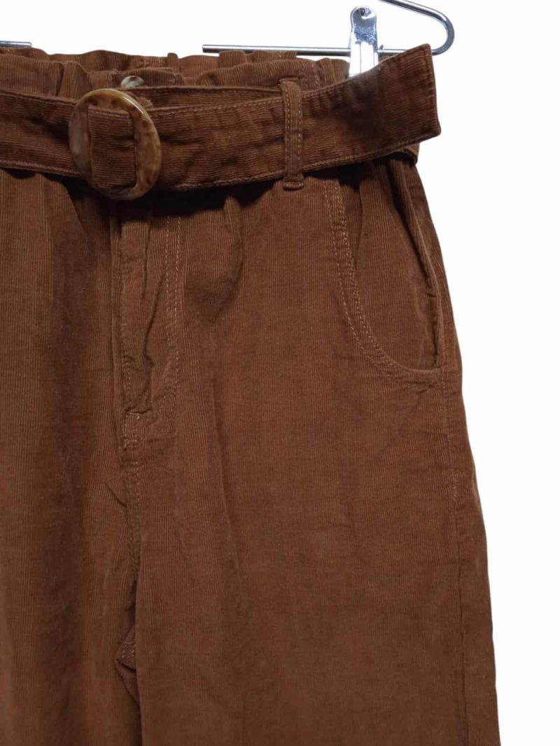 PANTALON PANA MARRON C CINTO MARFINNO T P - Imagen 2