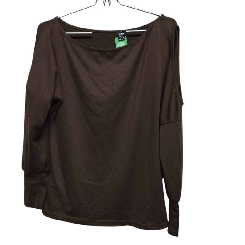 BUZO LANILLA MARRON BOTONES EN MANGAS SHEIN T S