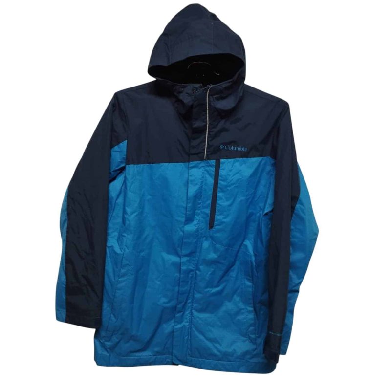 CAMPERA IMPERMEABLE AZUL CELESTE COLUMBIA T M (10-12)