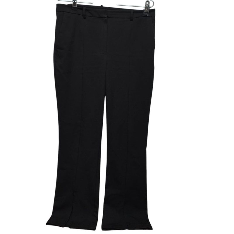 PANTALON TELA NEGRO TAJOS MANGO T 38