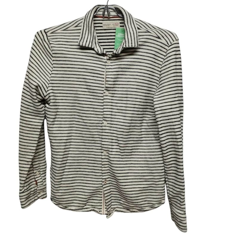 CAMISA A RAYAS BCO NEGRO ZARA T 11/12
