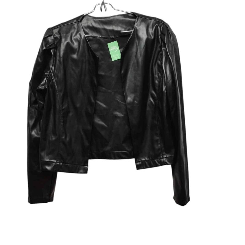 CHAQUETA CUERINA NEGRA  T M AP