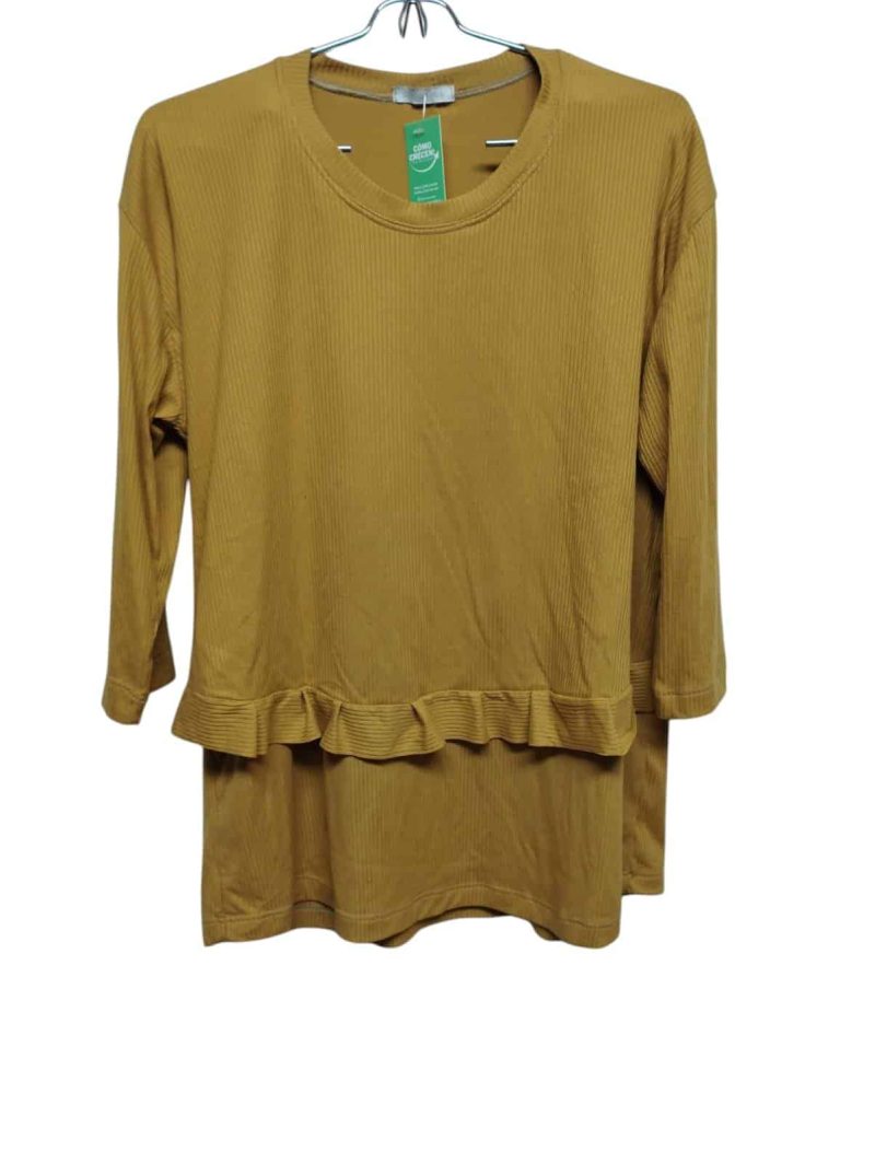 REMERA ALG RAYADO MOSTAZA VOLADO MATERNAL SERENA MIA T L AP