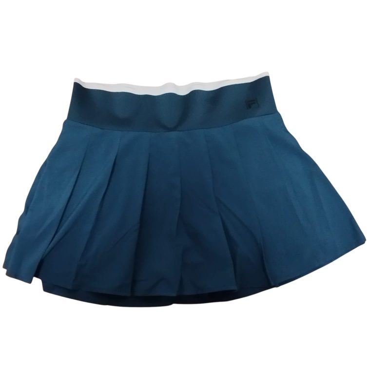 SHORT POLLERA DEPORTIVO AZUL CREMITA FILA T M NUEVA