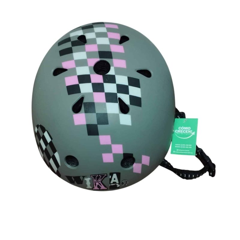 CASCO GRIS ROSADO NEGRO WIKA MCHS - Imagen 2