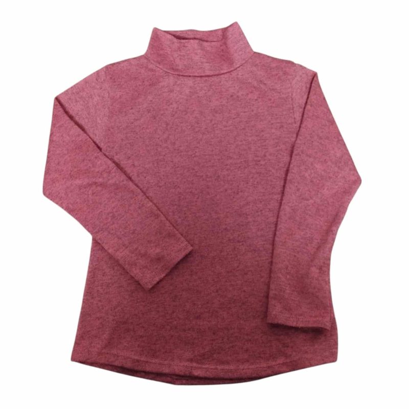 POLERA LANILLA ROJO JASPEADO T8 FR