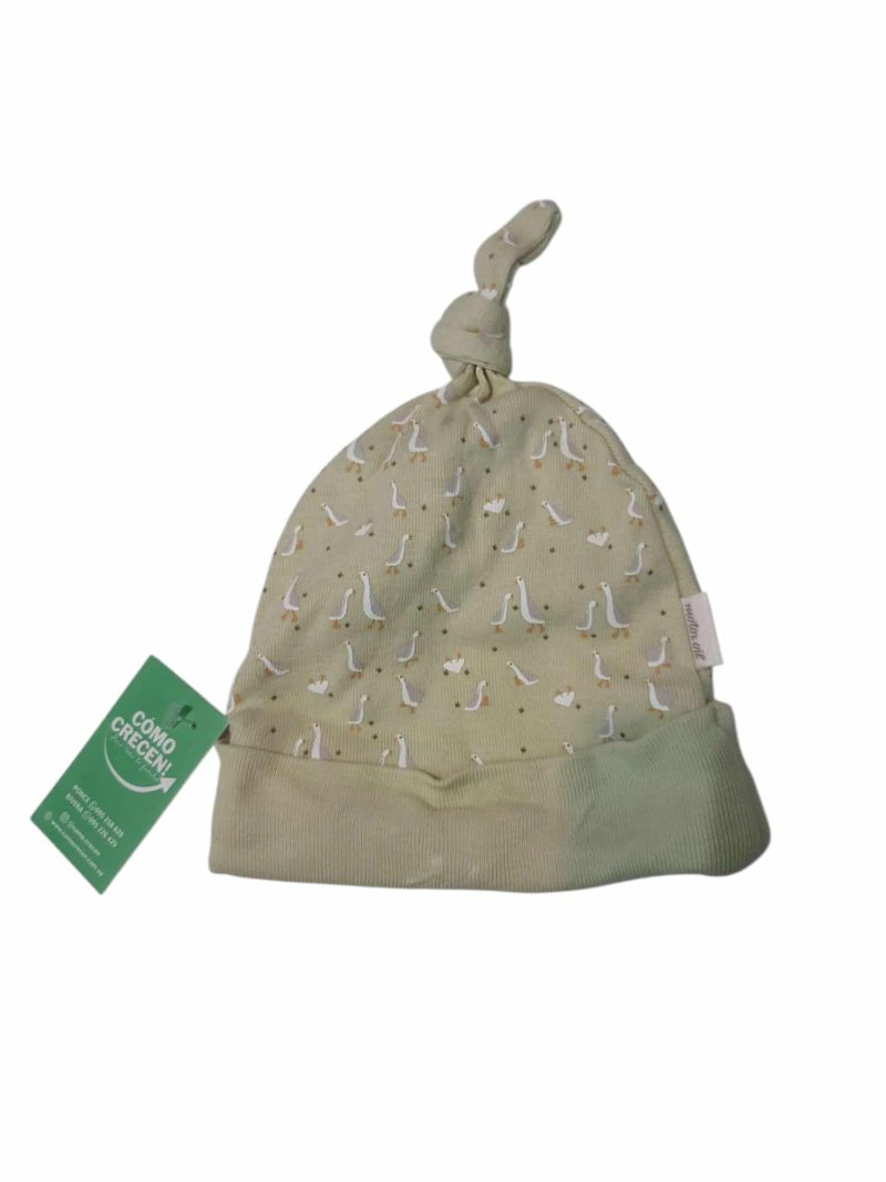 GORRO ALG VERDE GANSOS NUDO MOTOR OIL