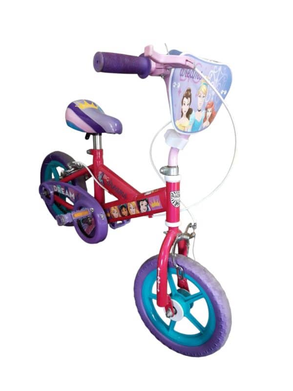 BICICLETA RODADO 12 PRINCESAS + RUEDITAS DET FRENO