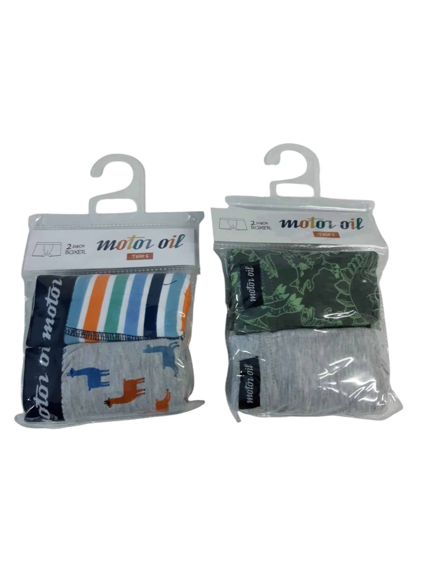BOXER NIÑO PACK X2 95%ALGODON T6 COD 3123/3133