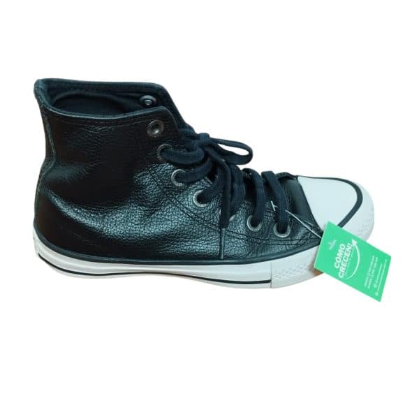 CHAMPION BOTITA CUERINA NEGRO PUNTA BLANCA ALL STAR T 33.5 BR