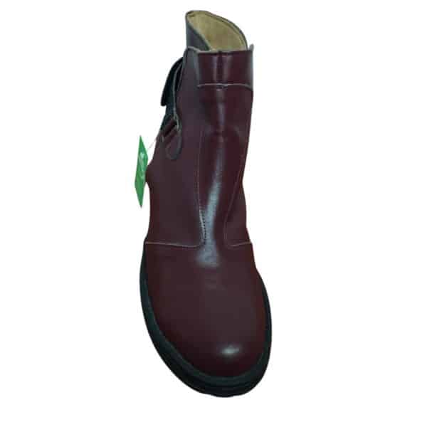 BOTAS BAJAS CUERO BORDO ARGENTINIAN SHOES T38
