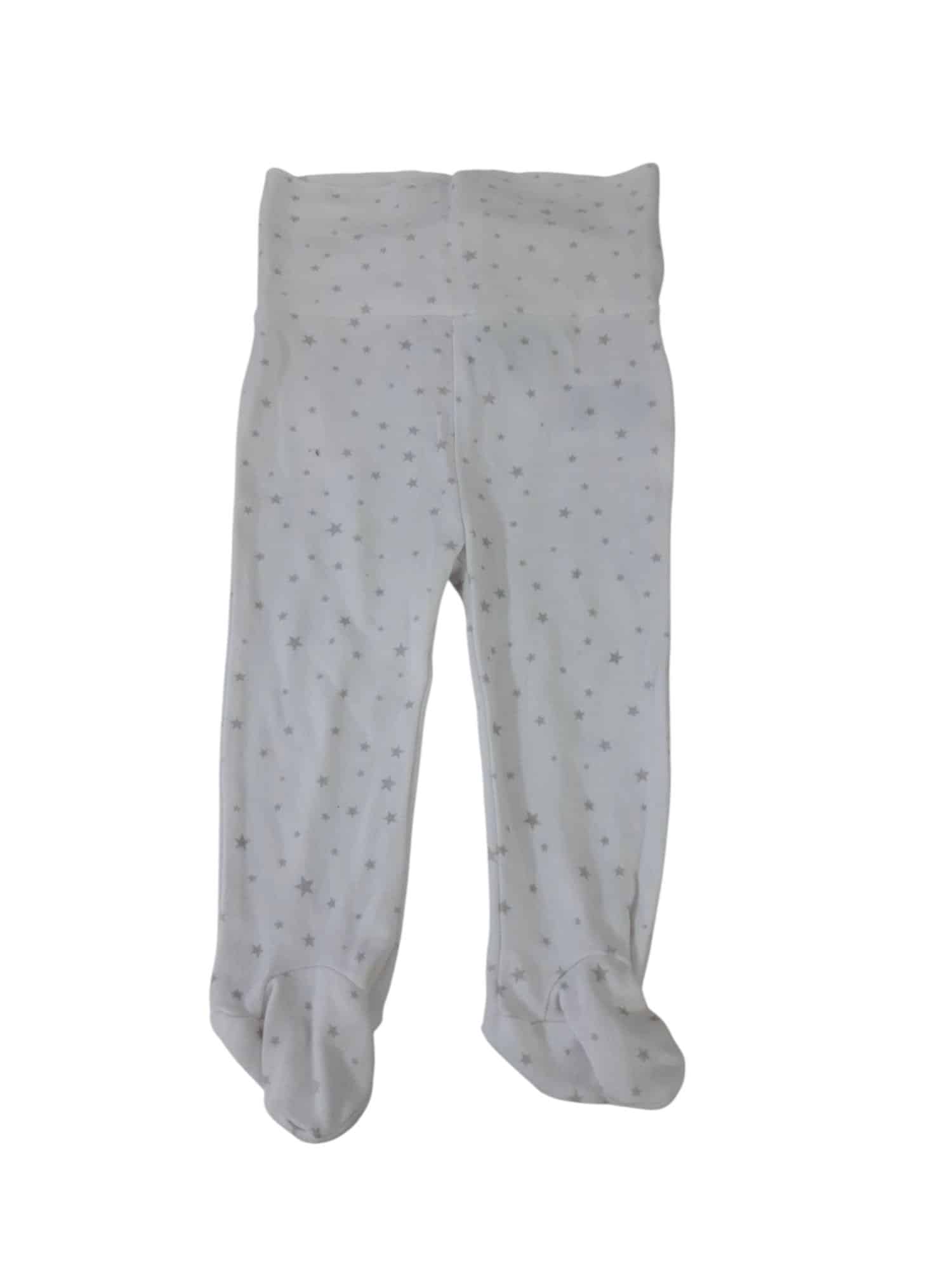 PELELE ALG BLANCO ESTRELLITAS GRISES BAS T6/9M