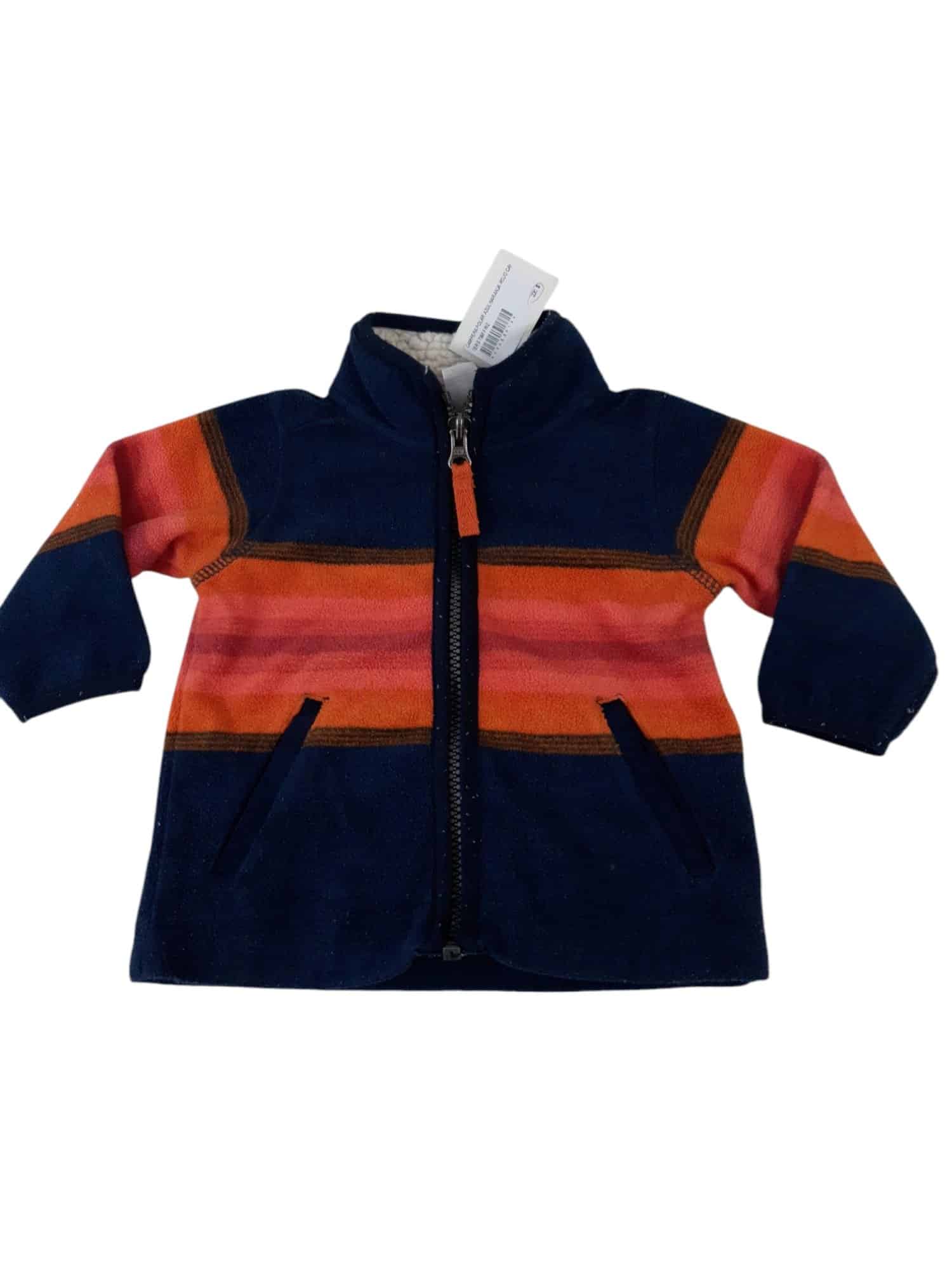 CAMPERA POLAR AZUL NARANJA ROJO CARTERS T6M FRIZ