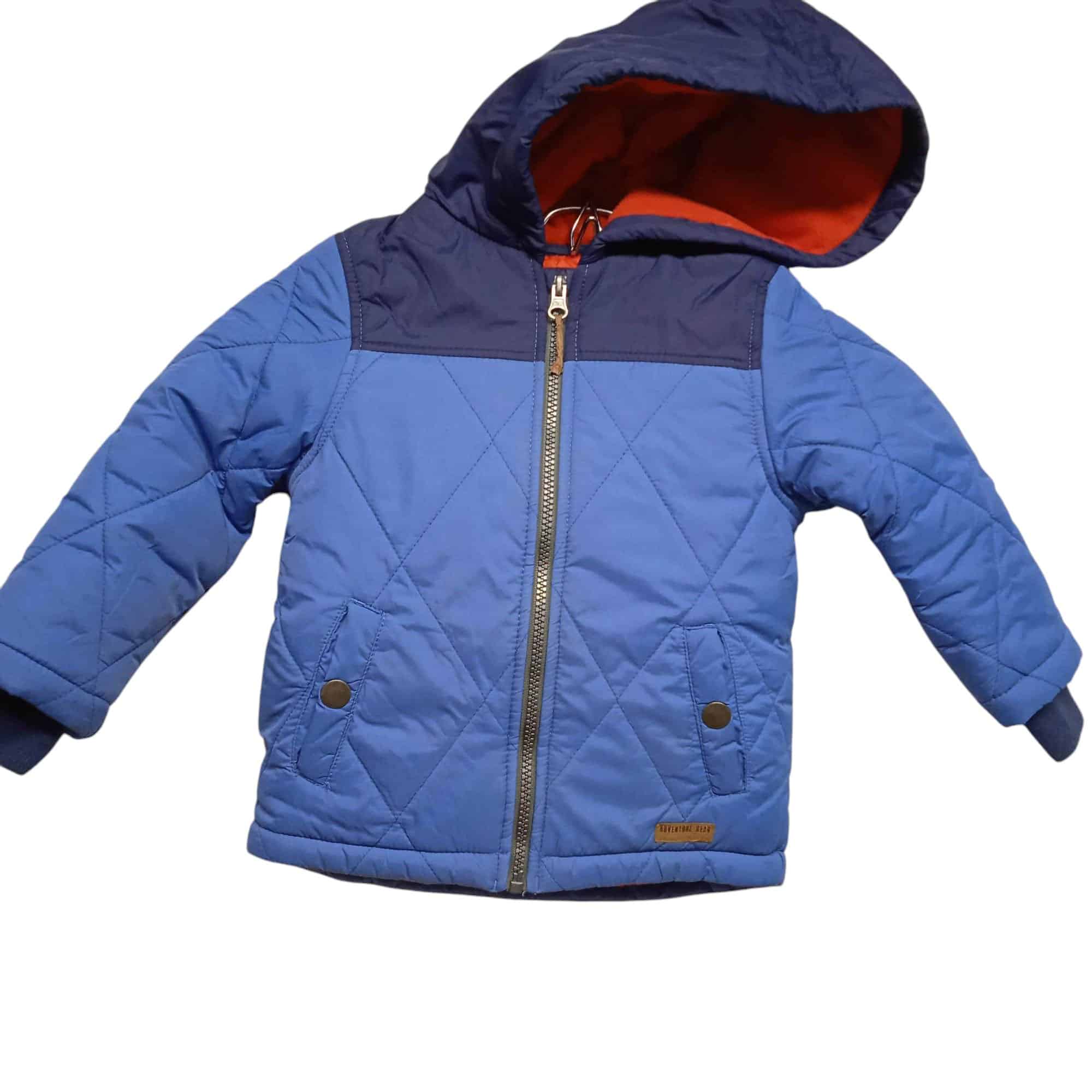 CAMPERA CARTERS AZUL INT POLAR NARANJA T3