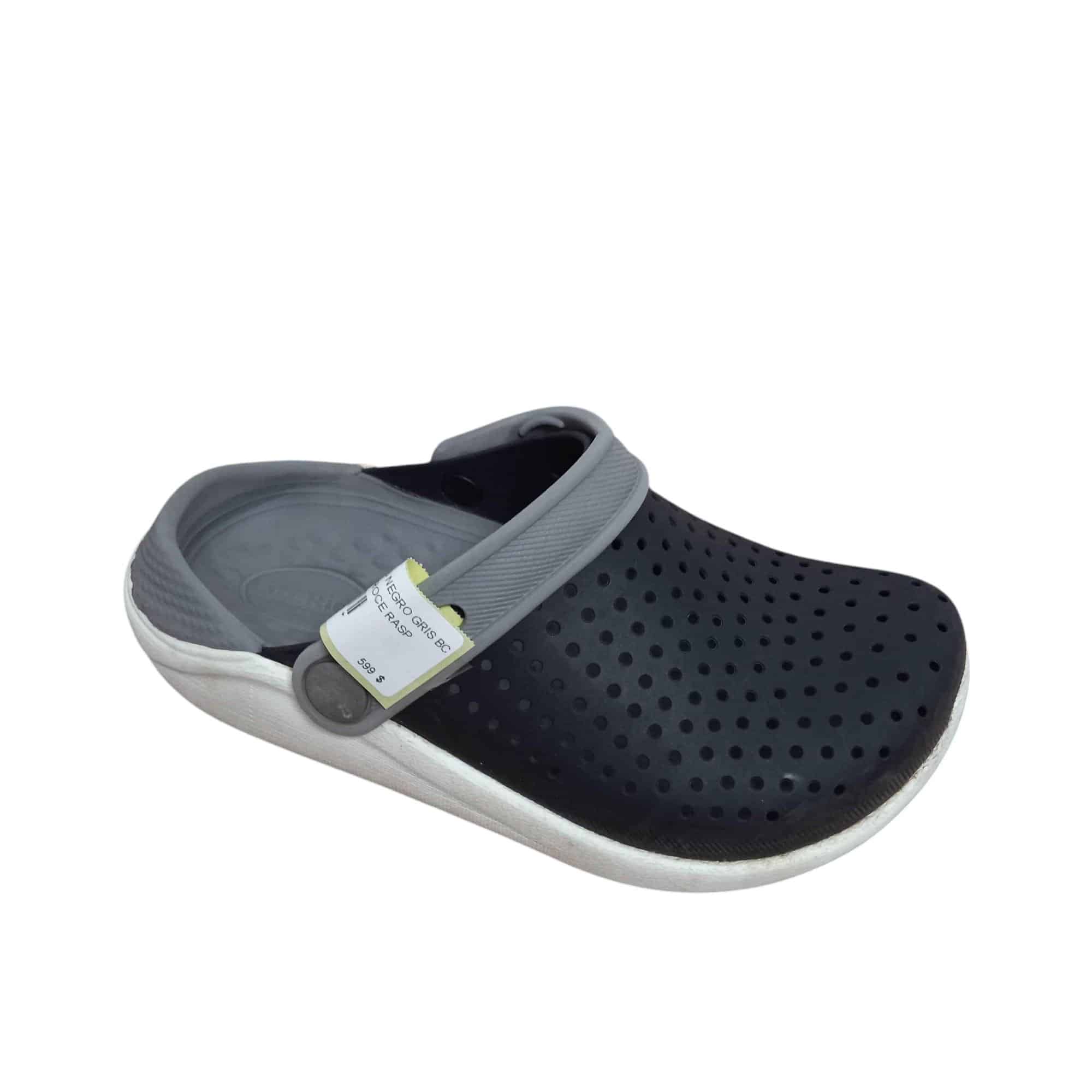CROCS NEGRO GRIS BCO LITE RIDE  C 12 T 29.5 ROCE RASP