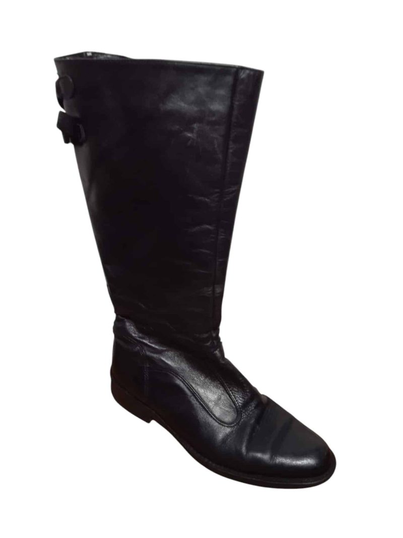 BOTA LARGA CUERO NEGRO ESTRELLA T 35