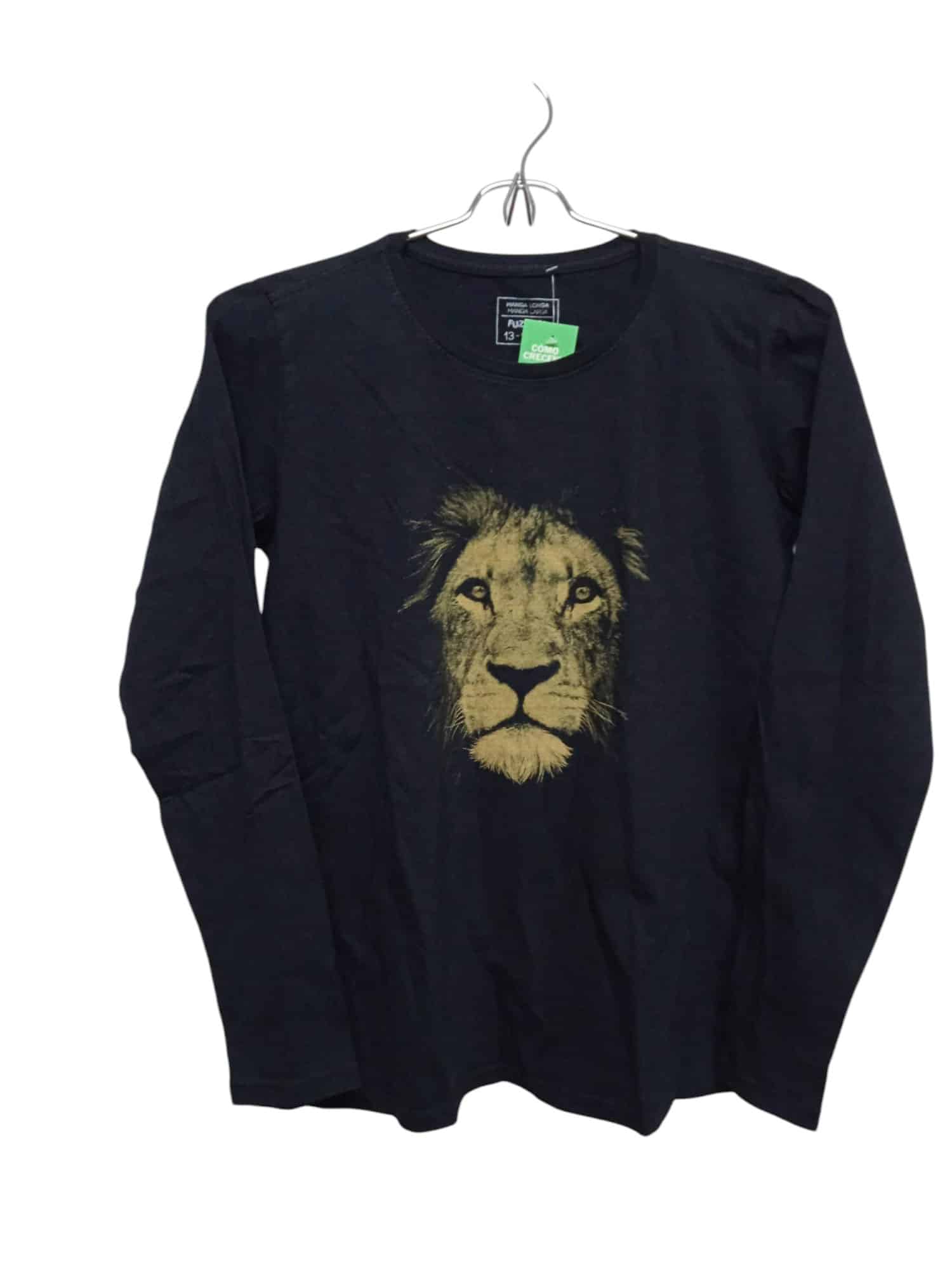 REMERA ALG NEGRO LEON FUZARKA T 13-14 GT