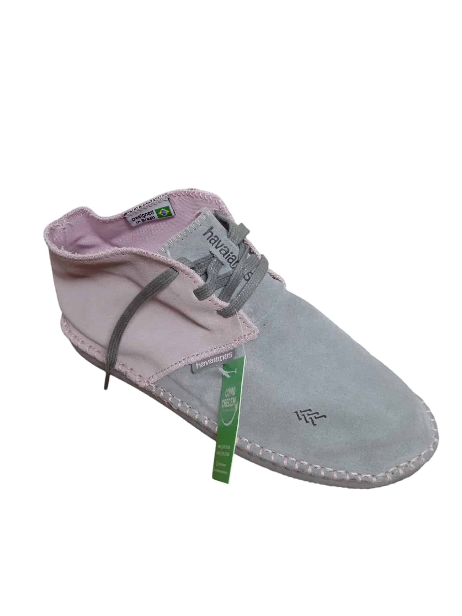 BOTA NOBUK ROSADO GRIS HAVAIANAS T 36