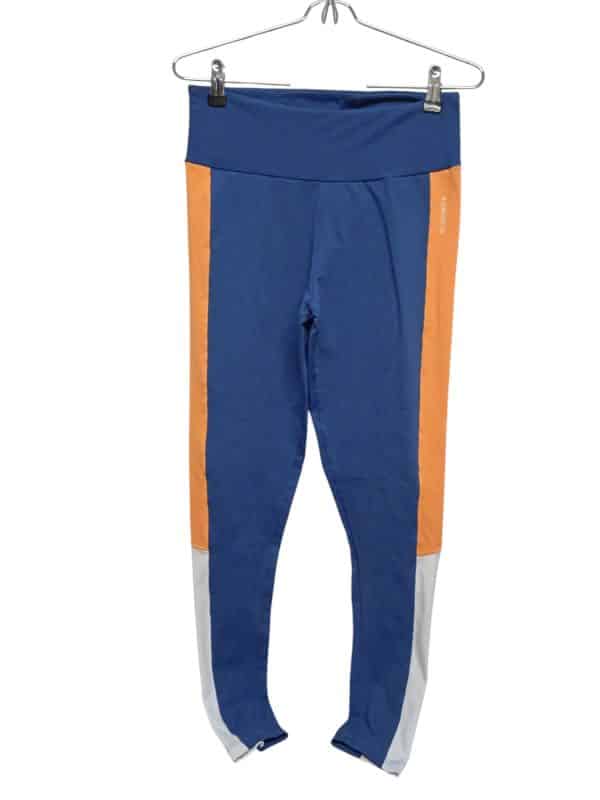 CALZA DEPORTIVA AZUL NARANJA FLUO BLANCO ROMANCE TM