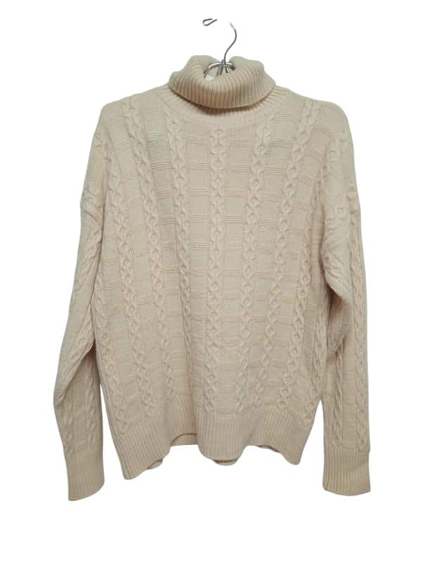 BUZO ROMPEVIENTO LANA BEIGE OCHOS TL AP