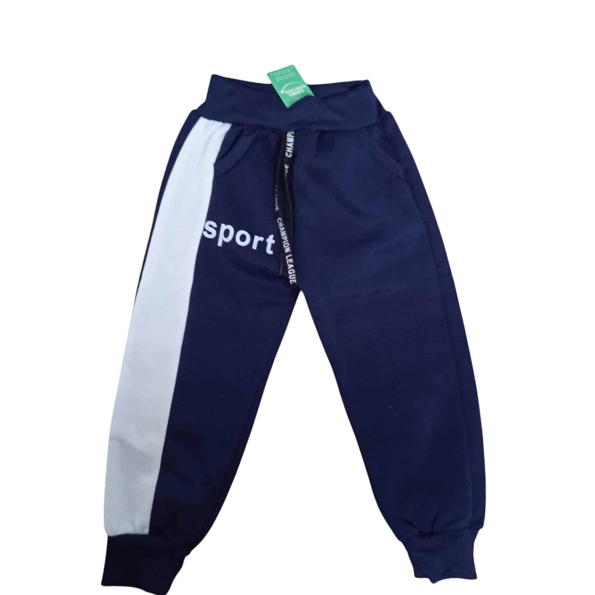 PANTALON DEP AZUL FRANJA BLANCA SPORT TL/5 CHICO 4 AP