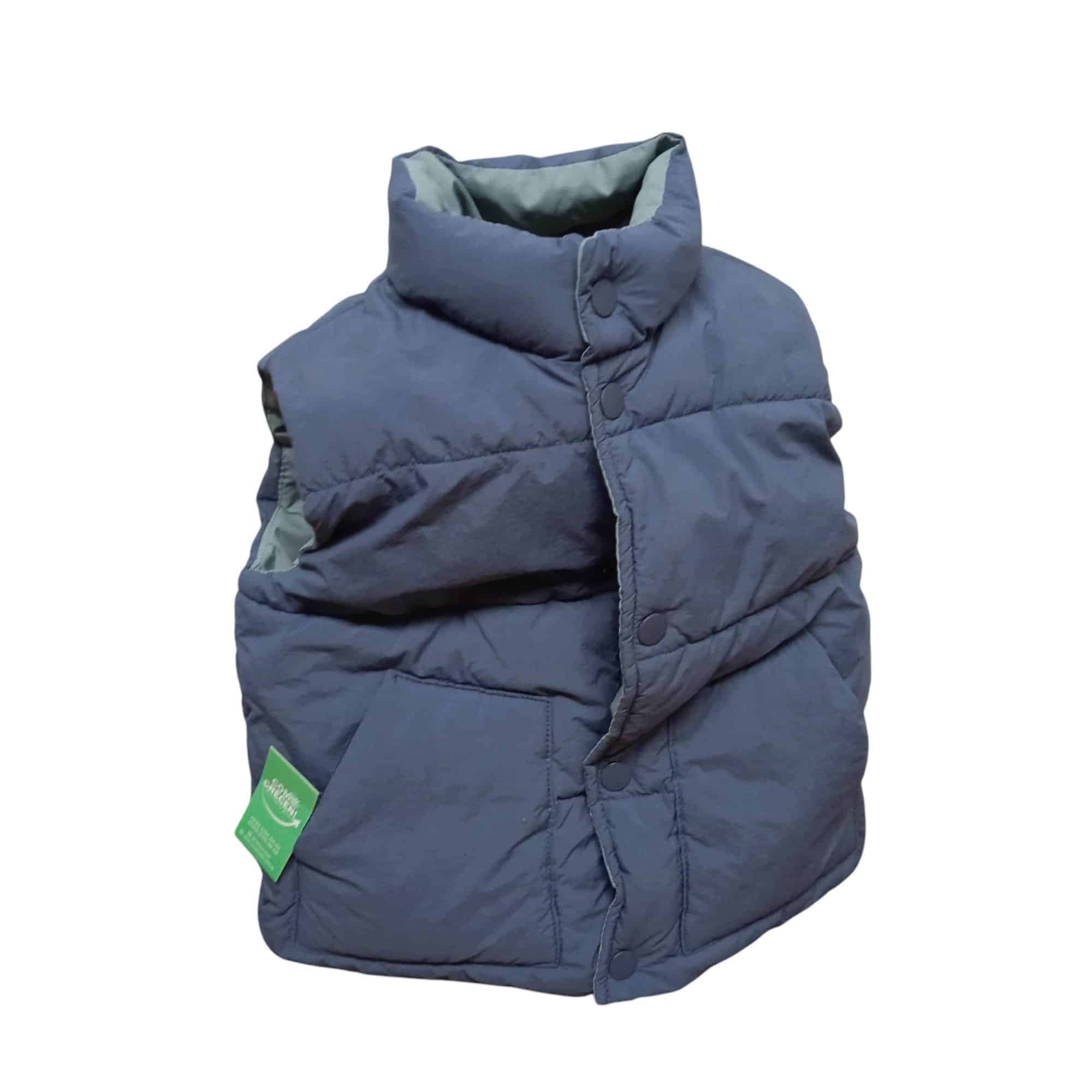 CHALECO AZUL REVERSIBLE CELESTE ZARA T2/3