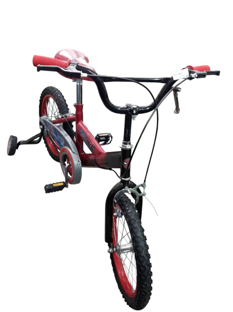 BICICLETA NEGRA ROJA SPIDERMAN ROD 16