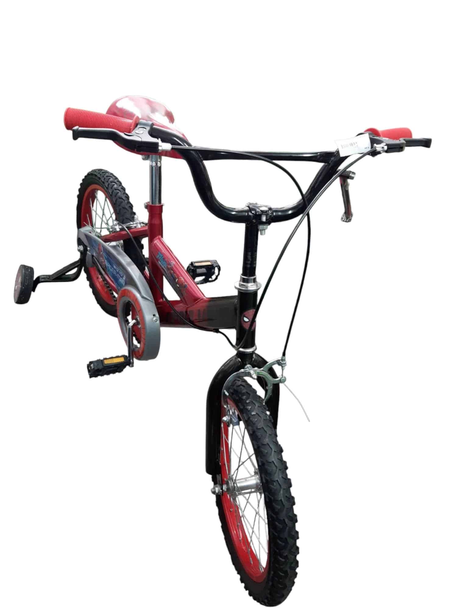 BICICLETA NEGRA ROJA SPIDERMAN ROD 16