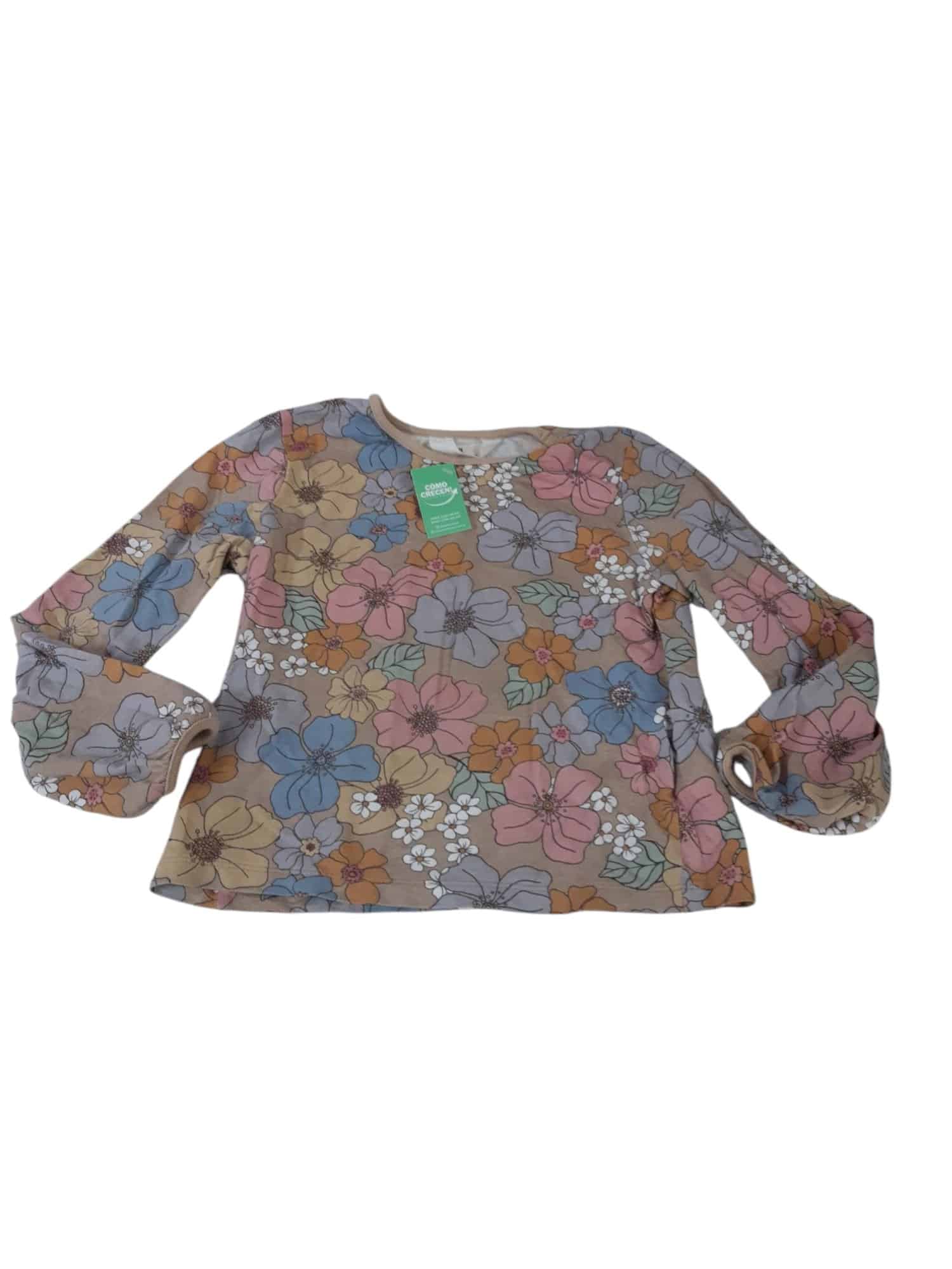 REMERA MARRON FLORES GDES H&M T7/8