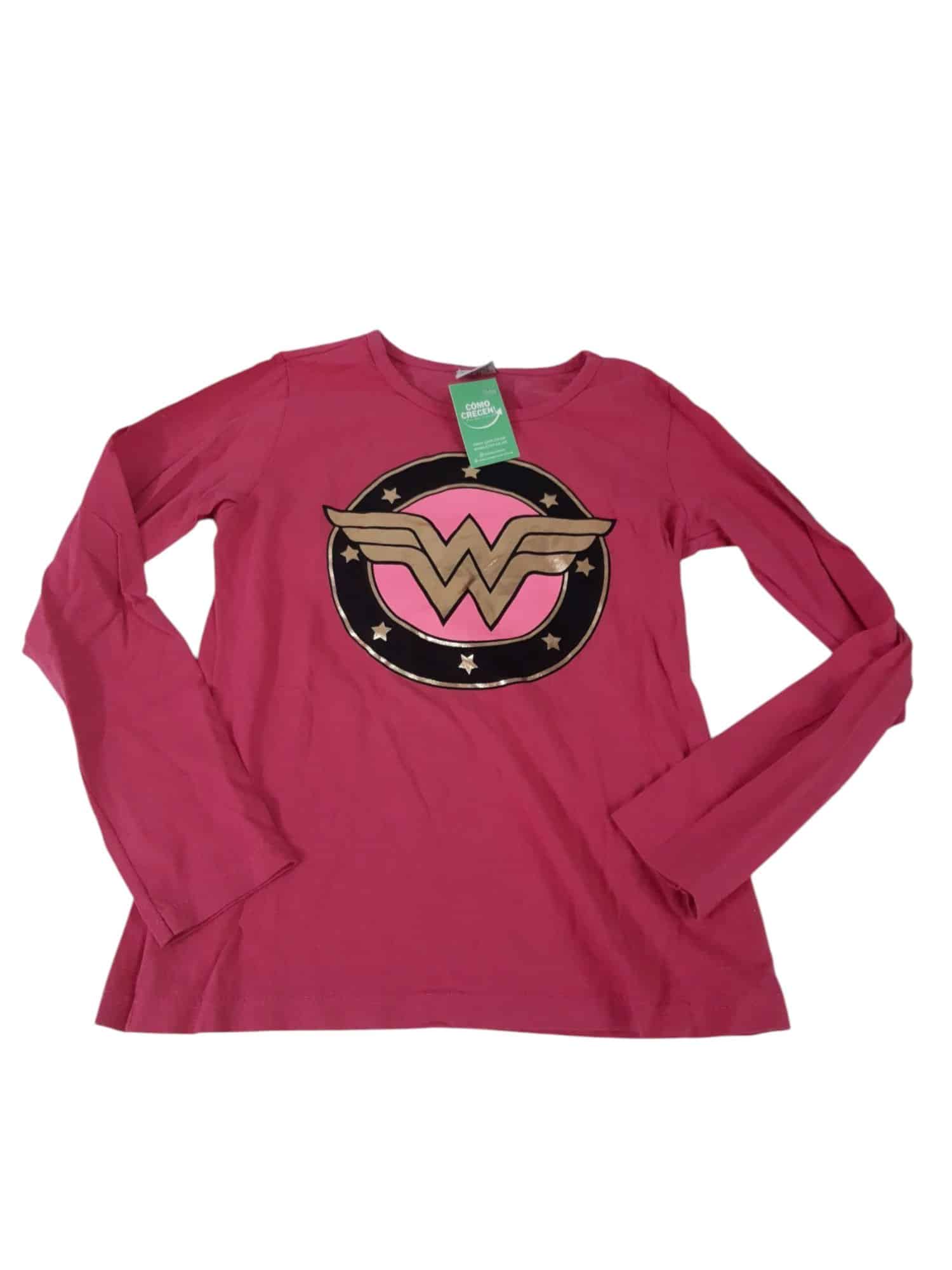 REMERA FUCSIA MUJER MARAVILLA T7/8