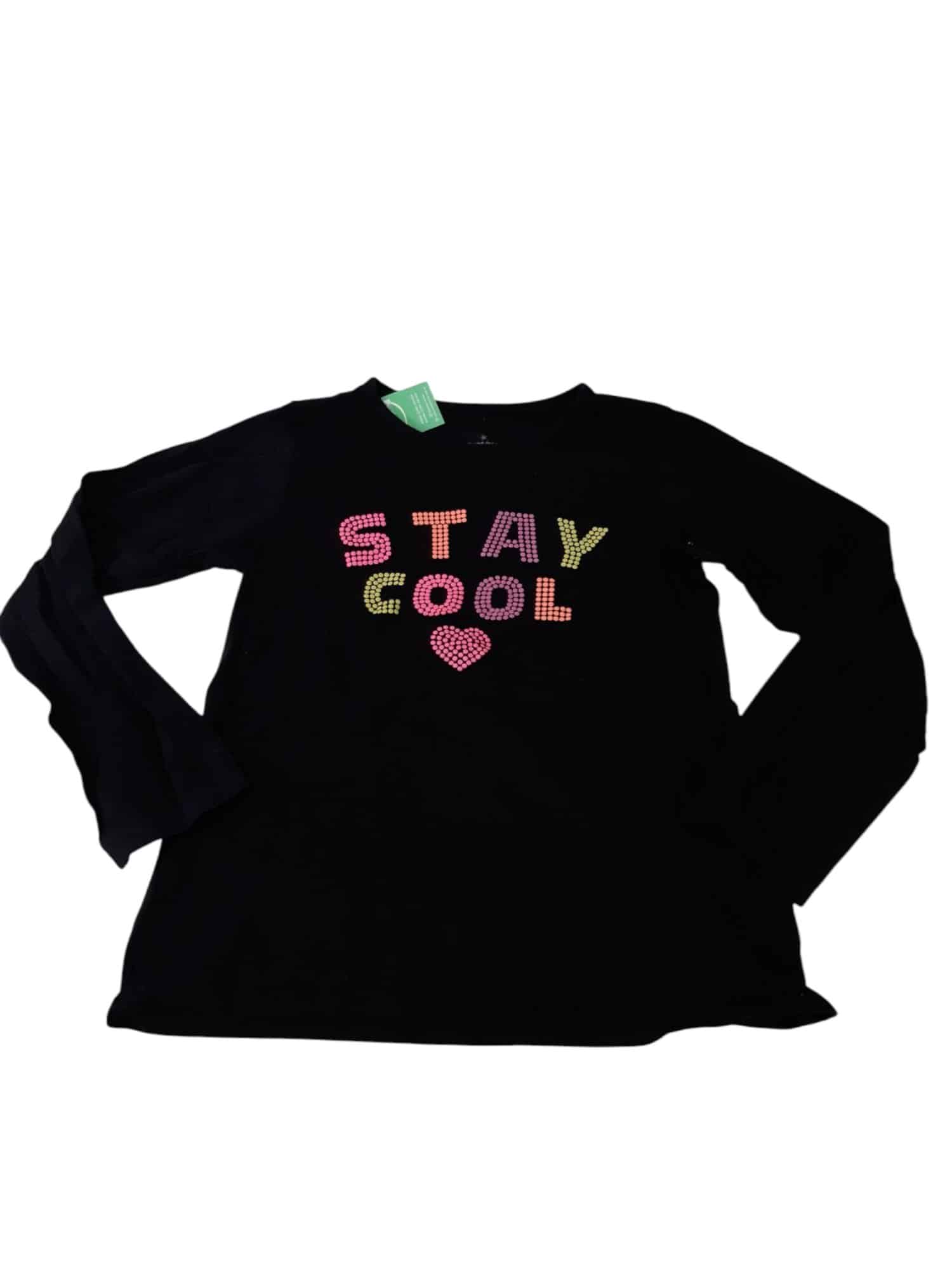 REMERA NEGRA FUZARKA STAY COOL T7/8