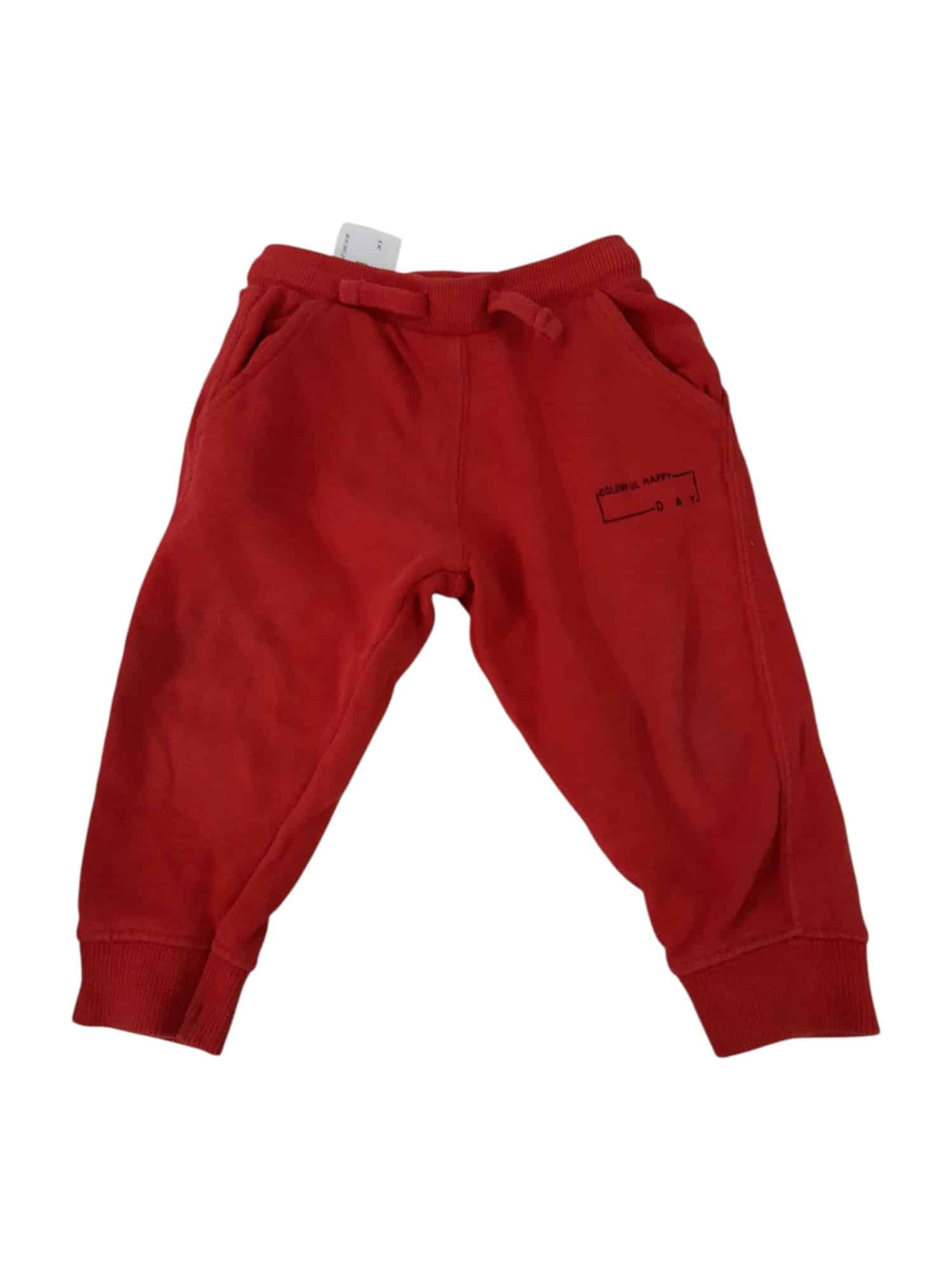 JOGG ROJO SIN FELPA INT ZARA T9/12M