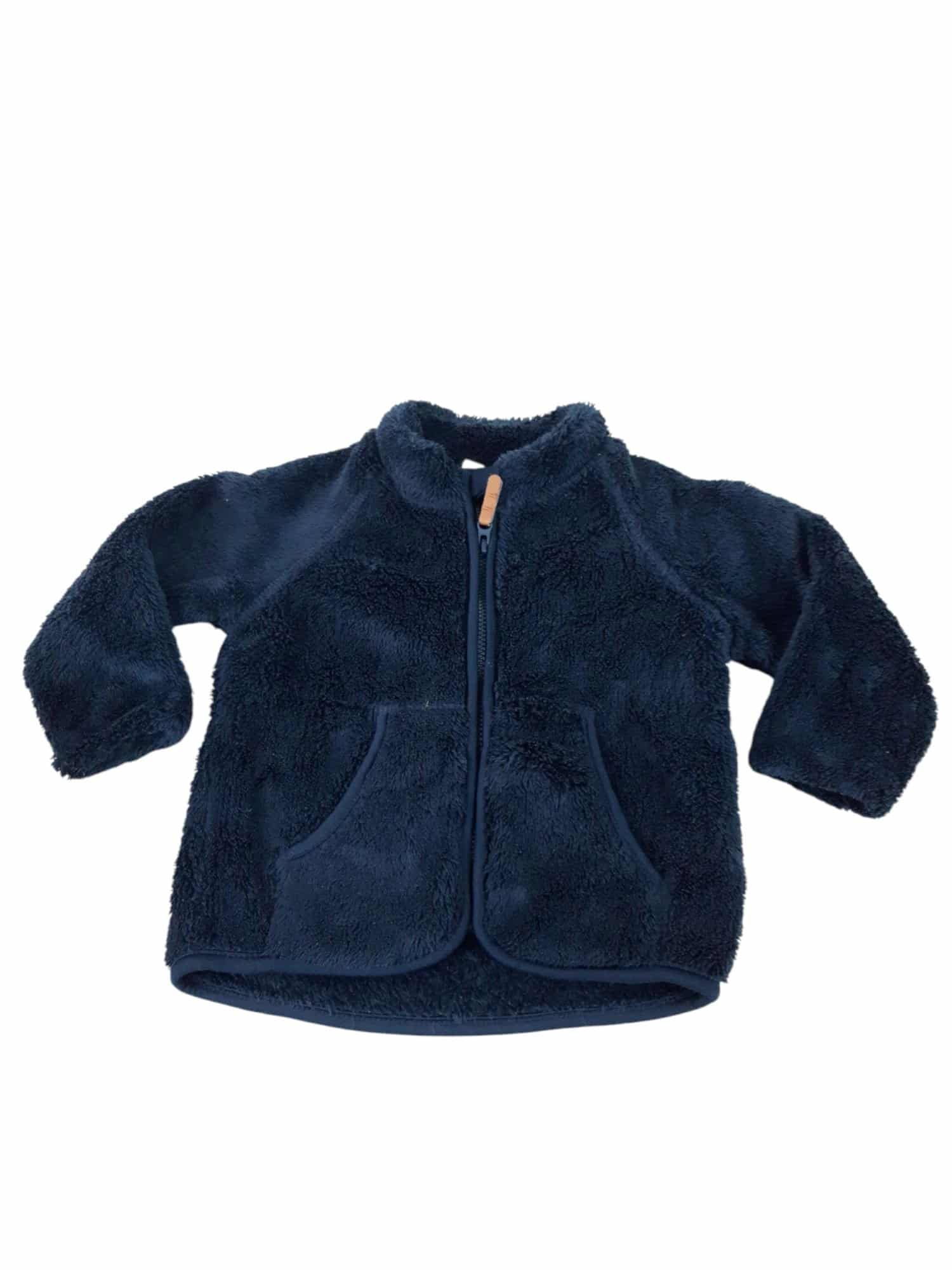 CAMPERA PELUDITO AZUL H&M 6/9M