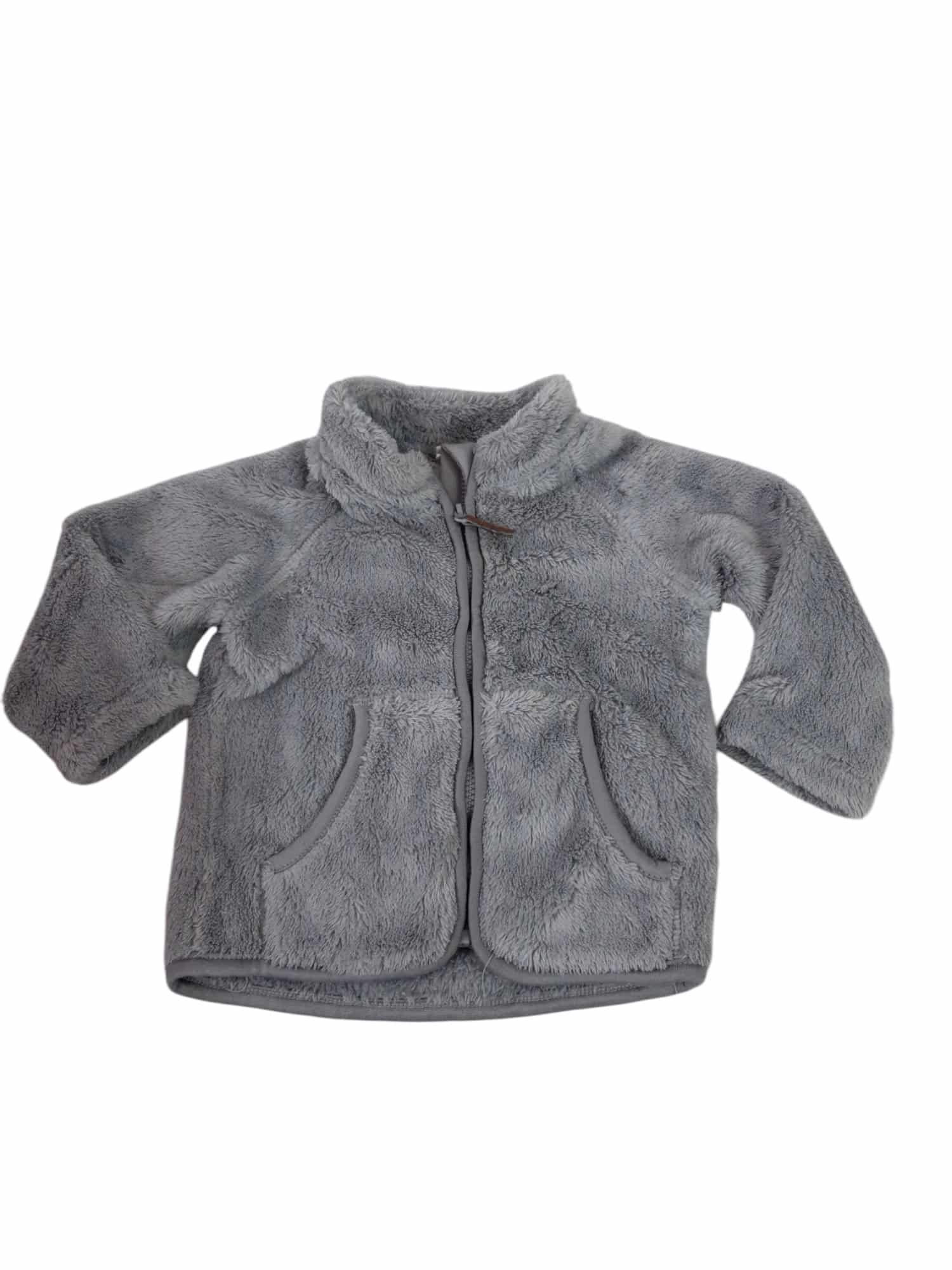 CAMPERA PELUDITA GRIS H&M T4/6M