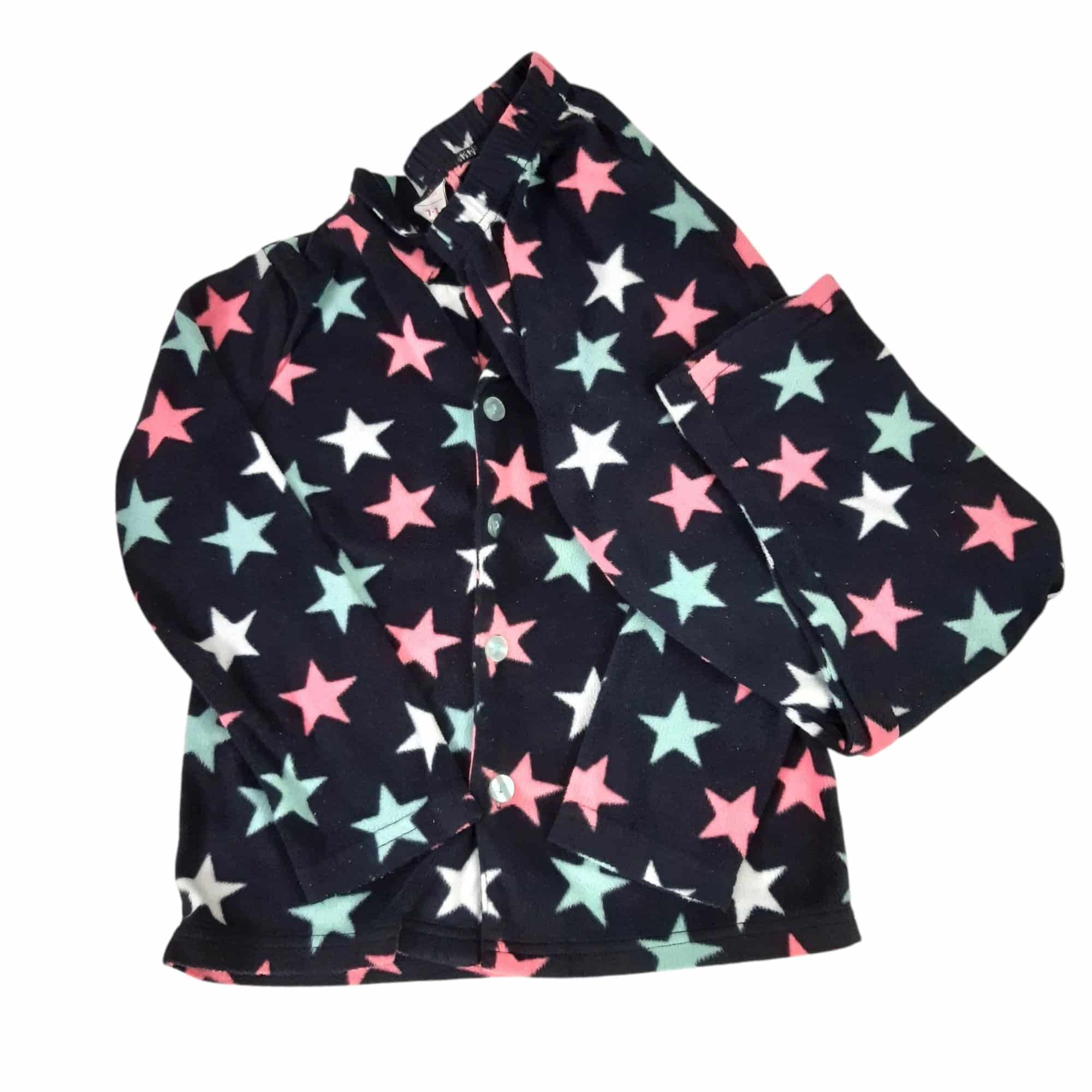 CONJ PIYAMA CAMISA Y PANT POLAR AZUL ESTRELLAS COLORES ACCESSORIES 7/8