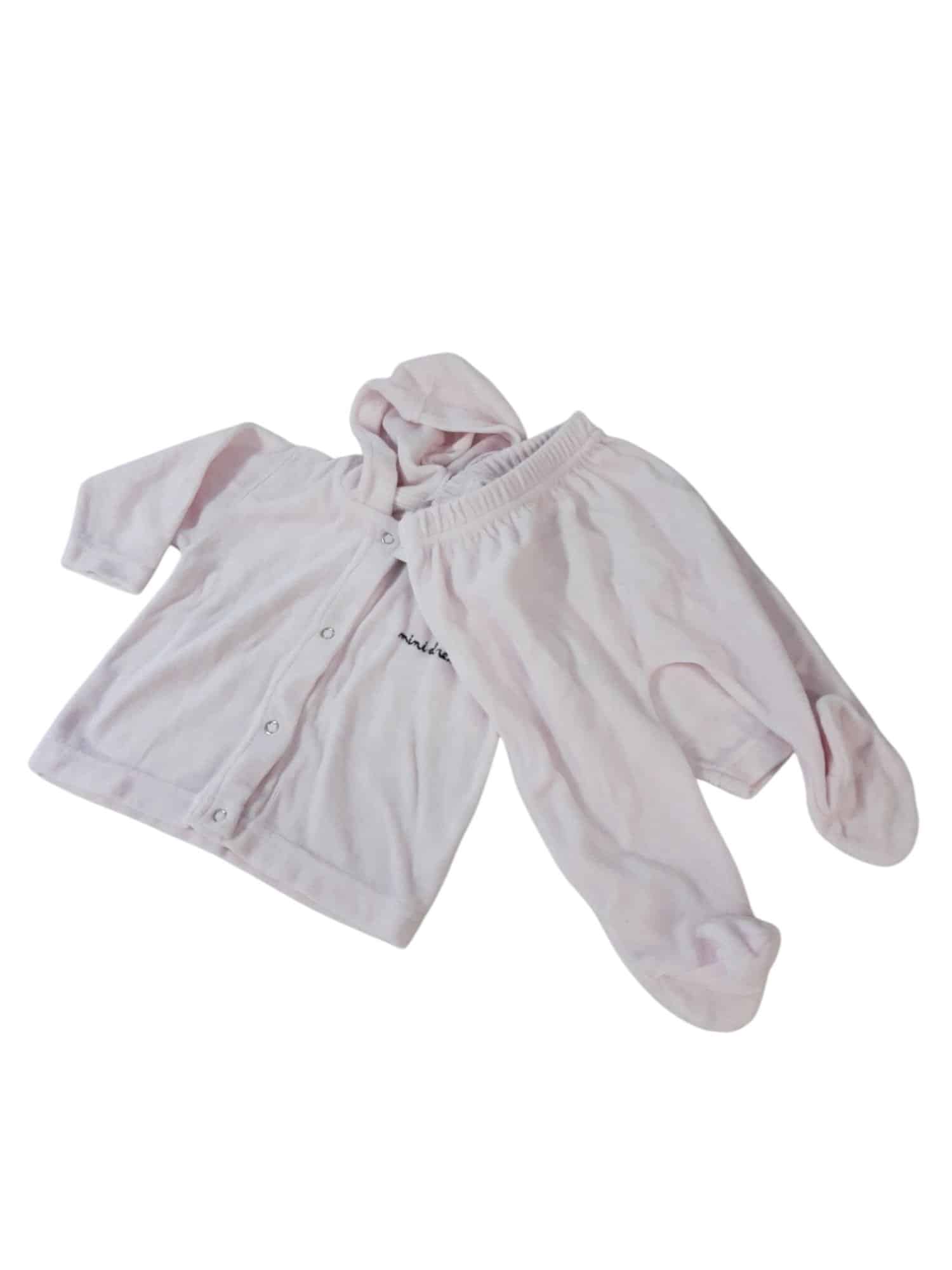 CONJ SACO Y PANT PIEL DURAZNO ROSA MINI DREAM RN