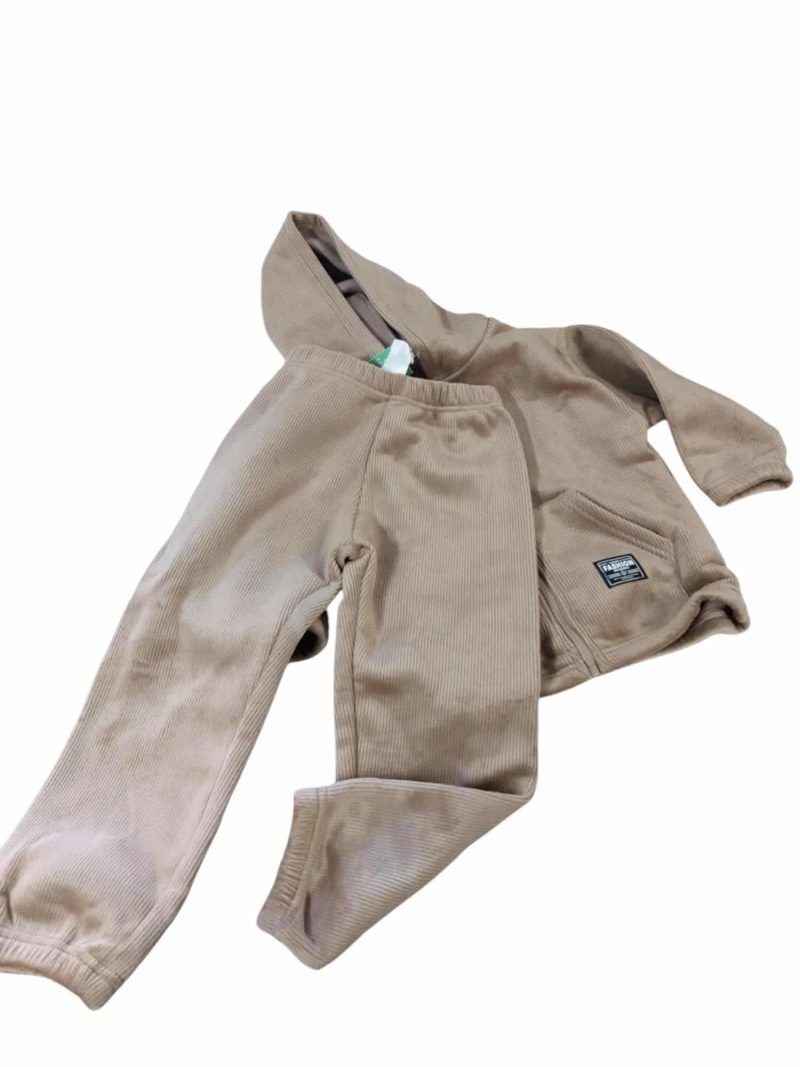 CONJ CAMPERA PANT PIEL DURAZNO MARRON SIN MARCA T4