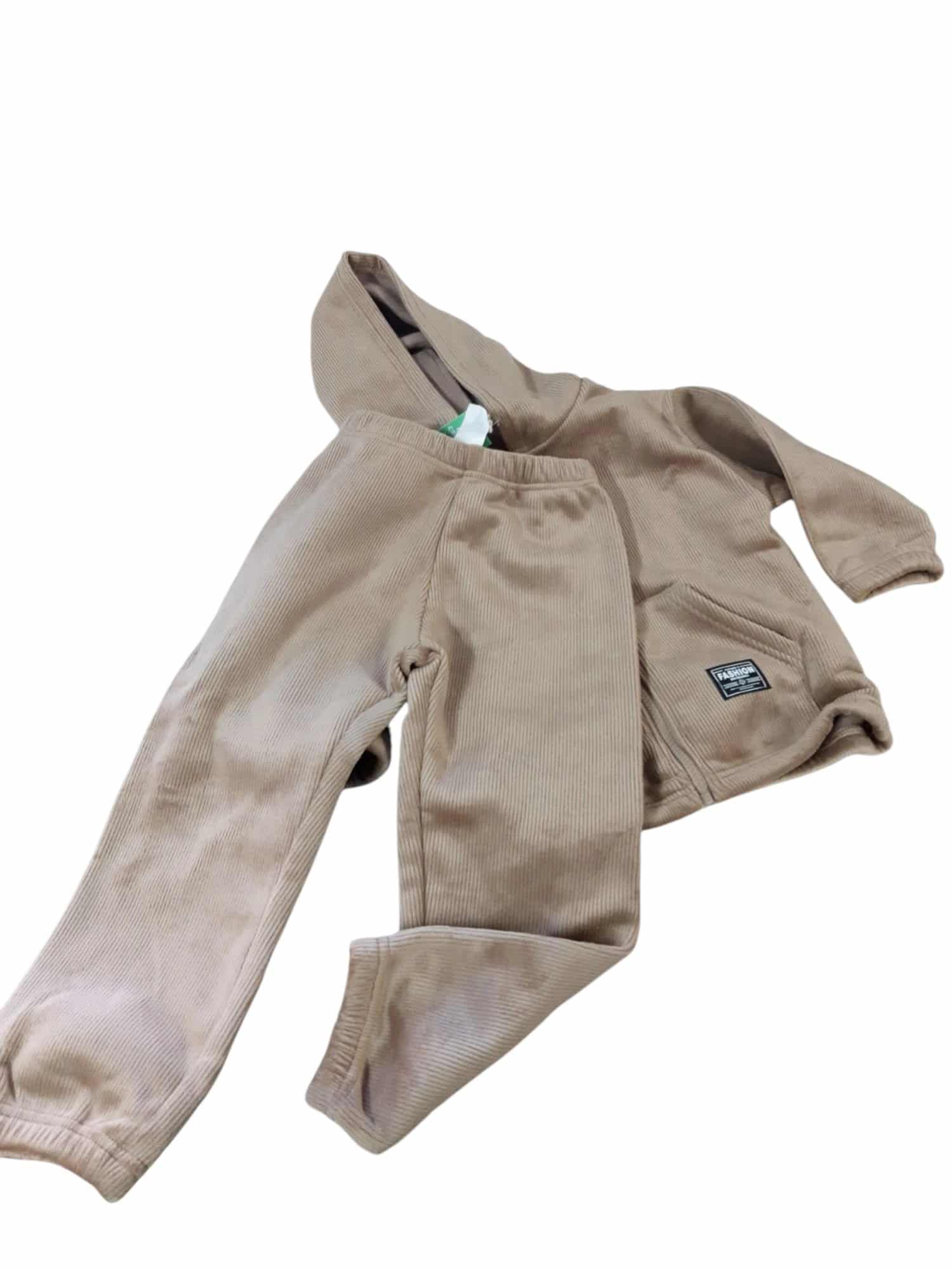 CONJ CAMPERA PANT PIEL DURAZNO MARRON SIN MARCA T4