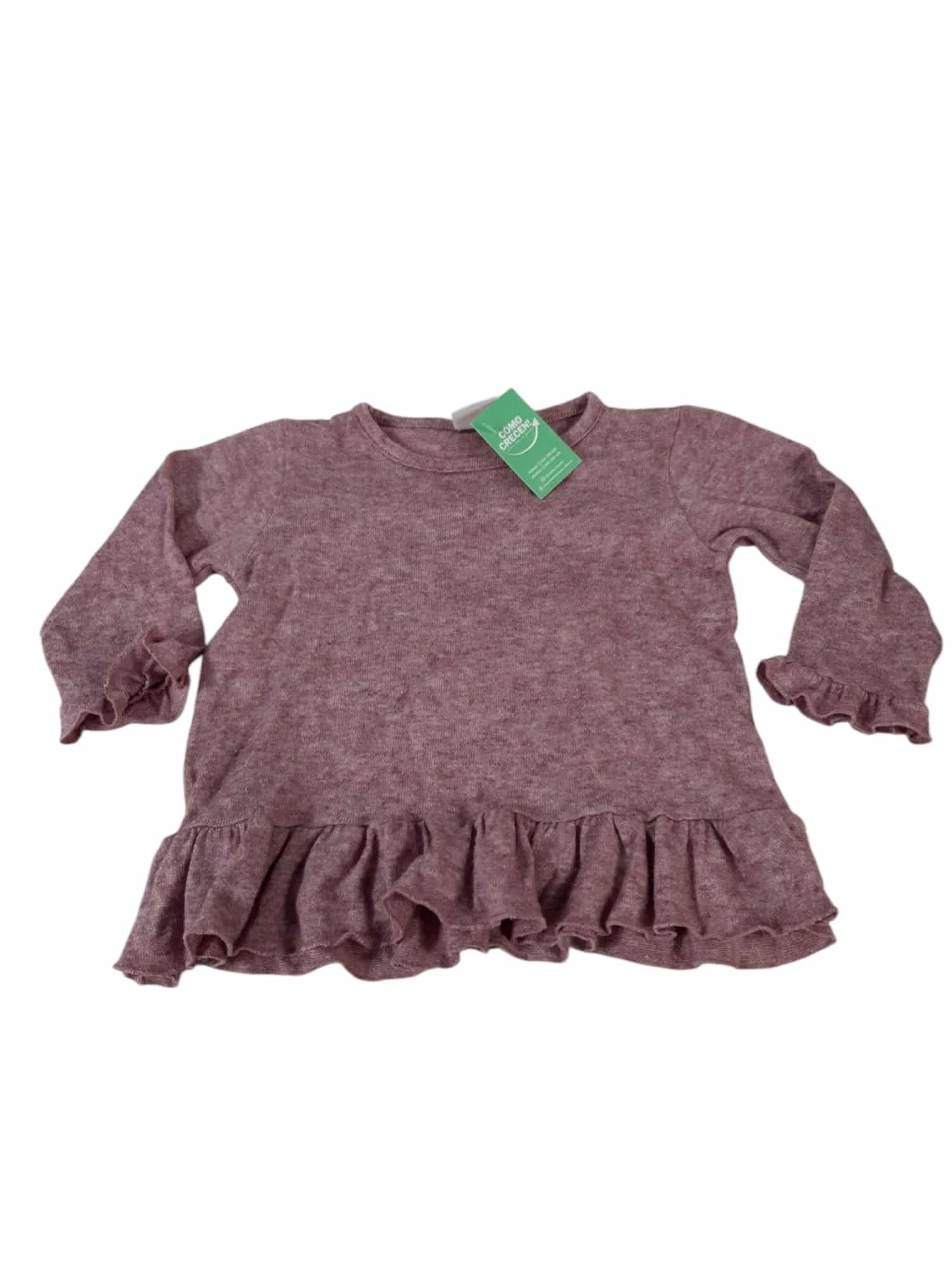 REMERA LANILLA ROSA ZARA T18/24M