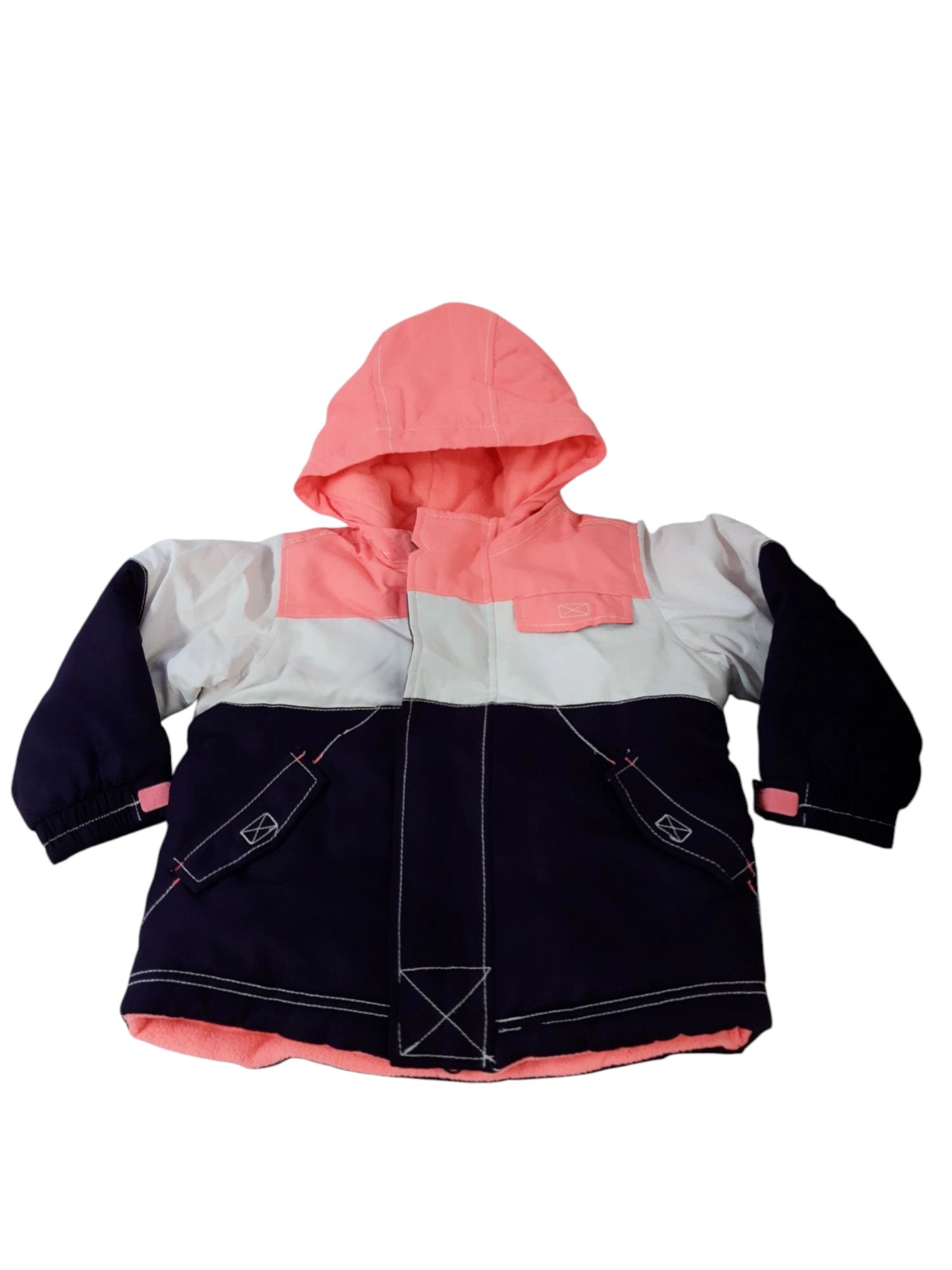 CAMPERA ROSADO BLANCO VIOLETA OLD NAVY T4 MANCHITAS